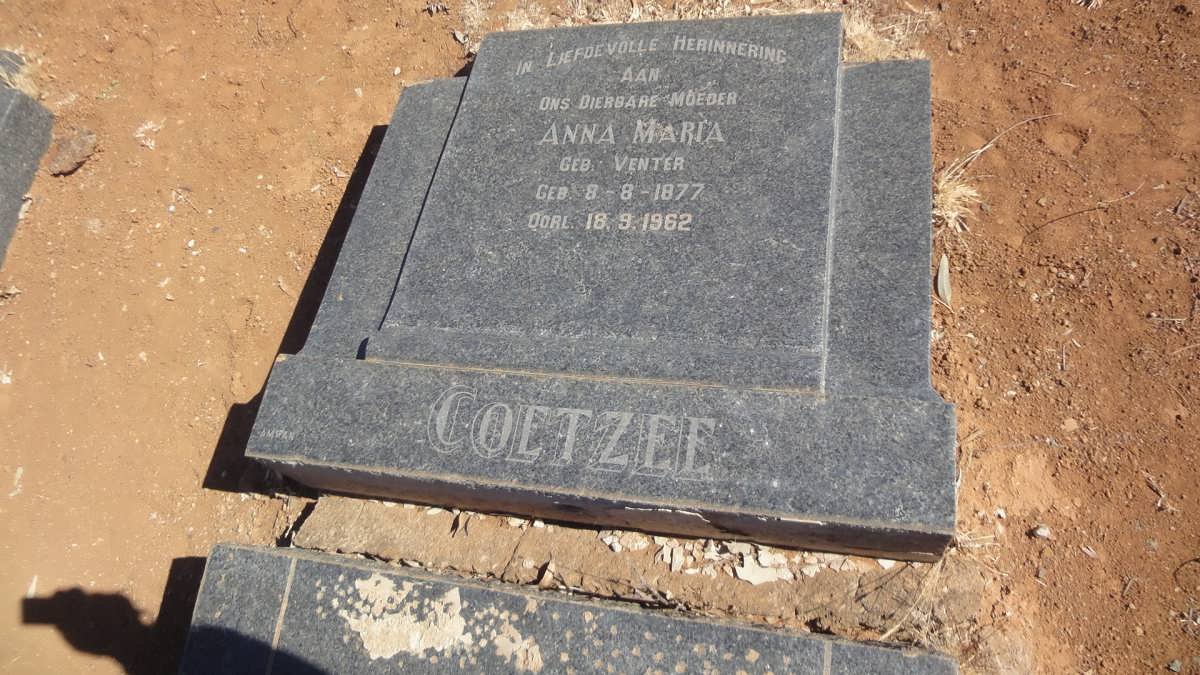 COETZEE Anna Maria nee VENTER 1877-1962