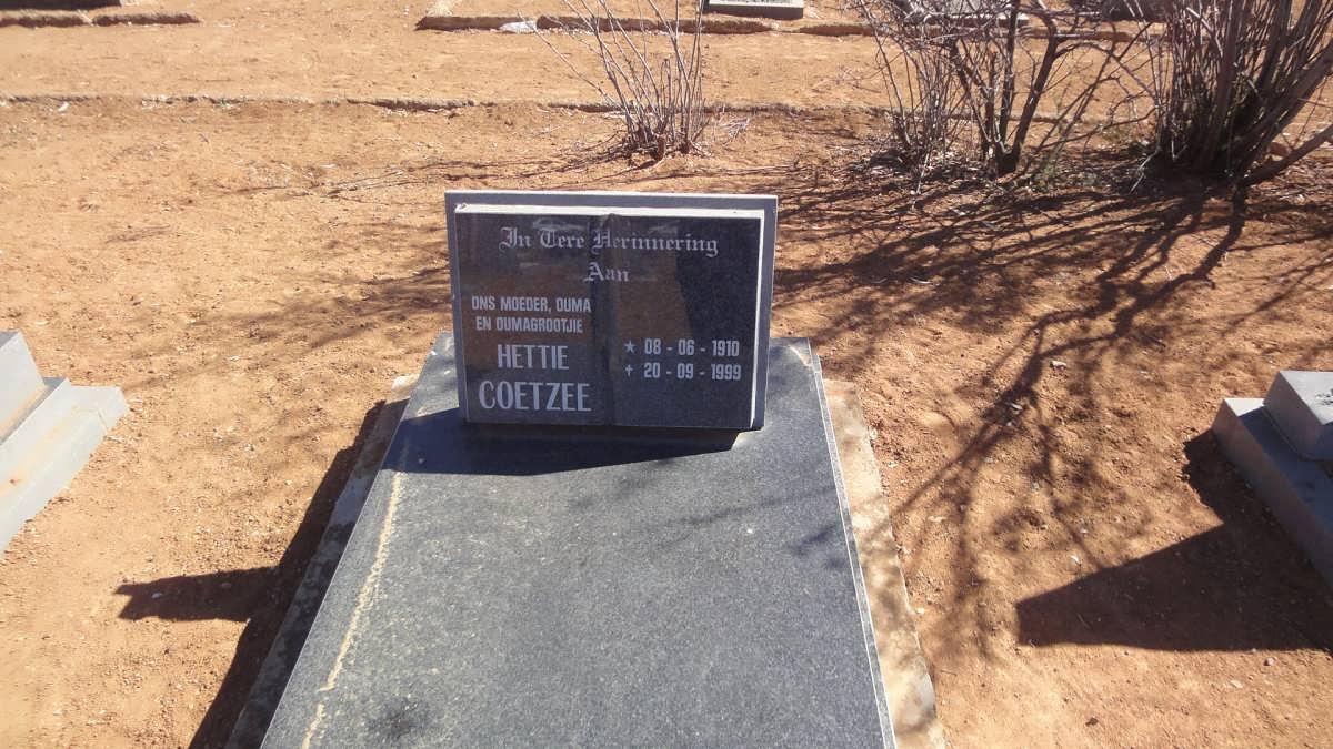 COETZEE Hettie 1910-1999