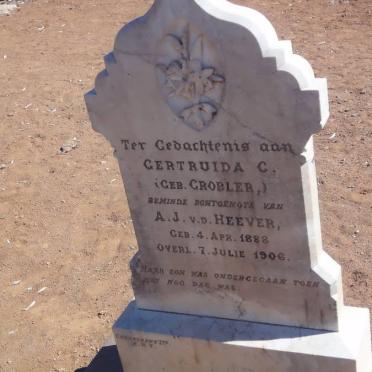 HEEVER Gertruida C., v.d. nee GROBLER 1888-1906