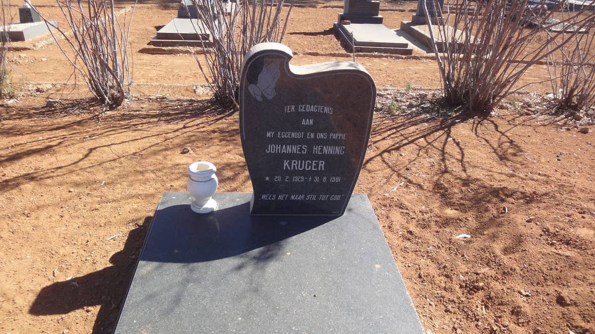 KRUGER Johannes Henning 1929-1981