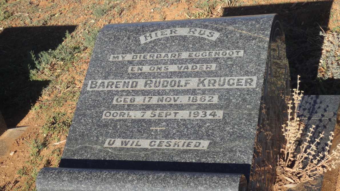 KRÜGER Barend Rudolf 1862-1934