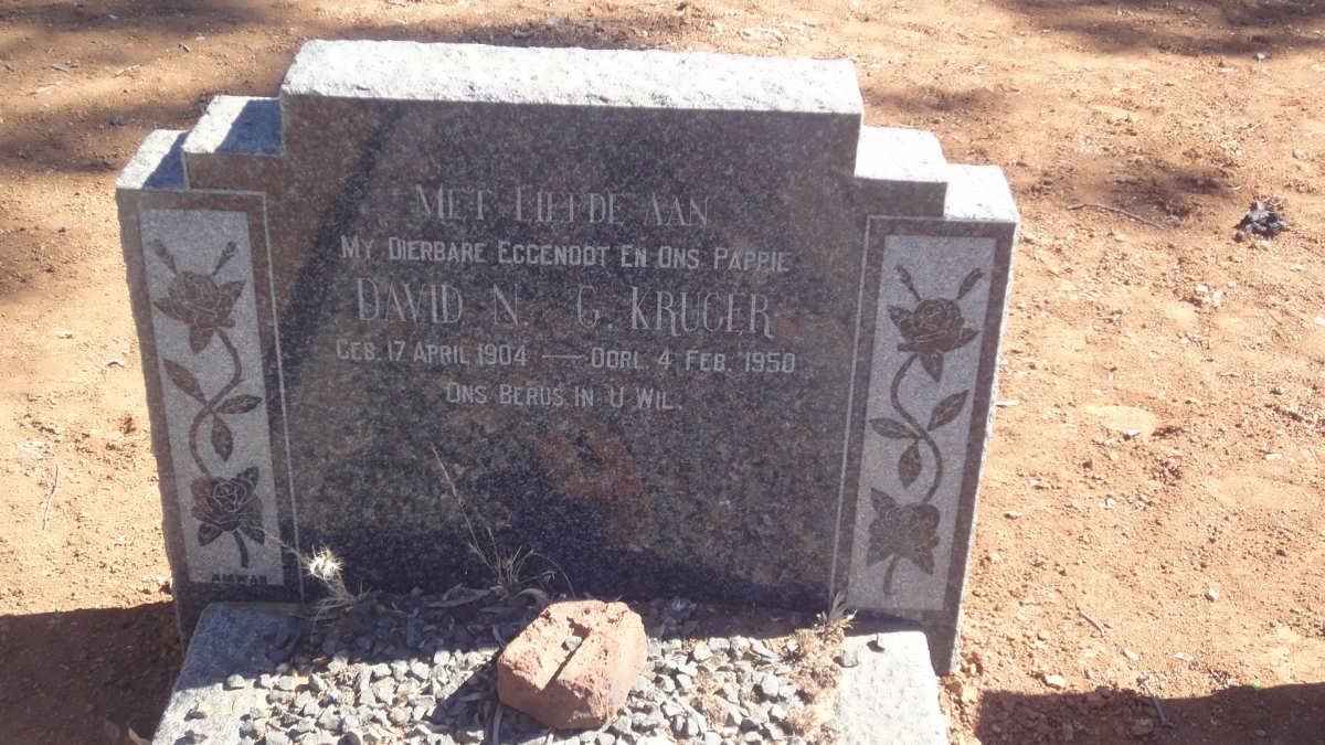KRUGER David N.G. 1904-1950