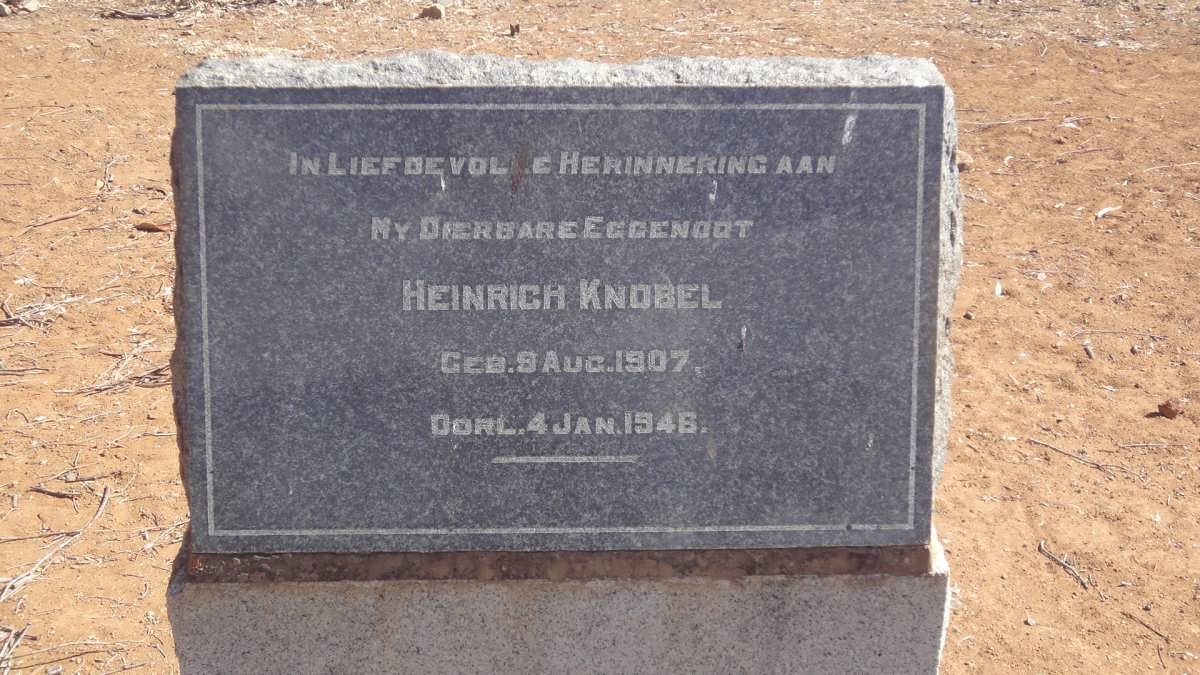 KNOBEL Heinrich 1907-1946