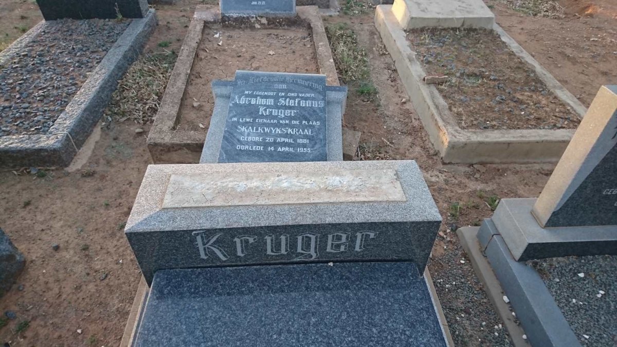 KRUGER Abraham Stefanus 1881-1955