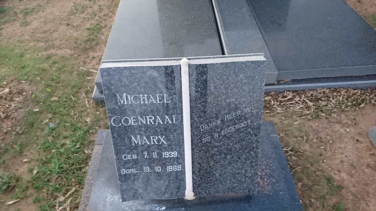 MARX Michael Coenraad 1939-1968