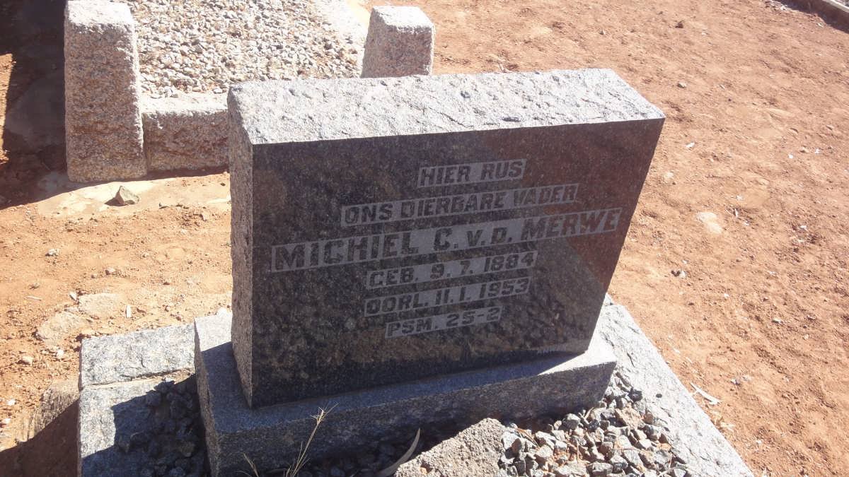 MERWE Michiel, v.d. 1884-1953