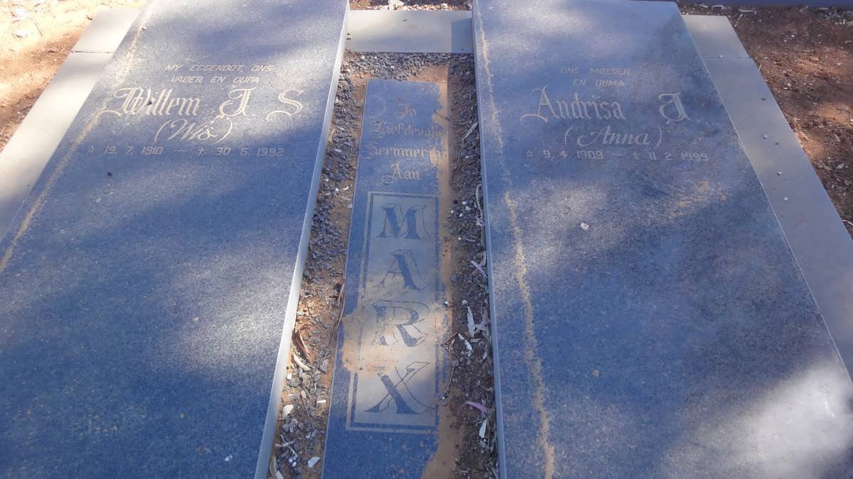 MARX Willem J.S. 1910-1992 &amp; Andrisa J. 1909-1999