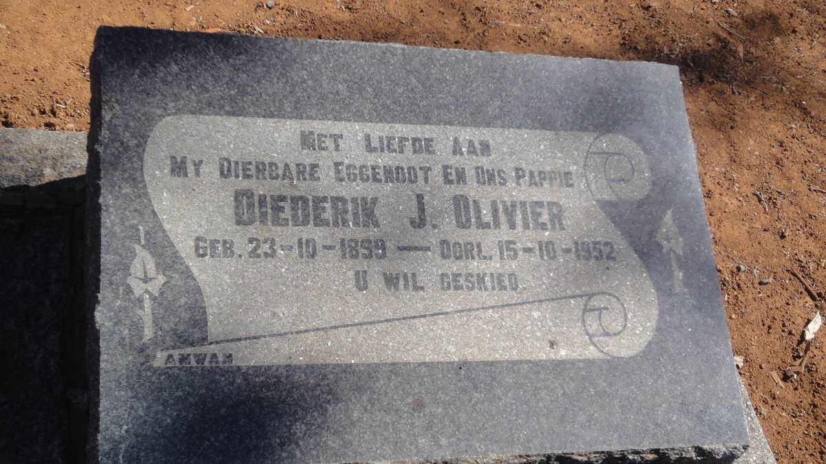 OLIVIER Diederik J. 1899-1952