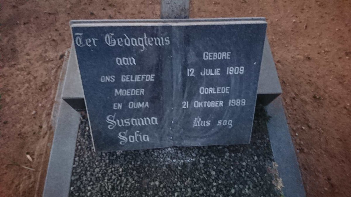 OSBORN Susanna Sofia 1909-1989