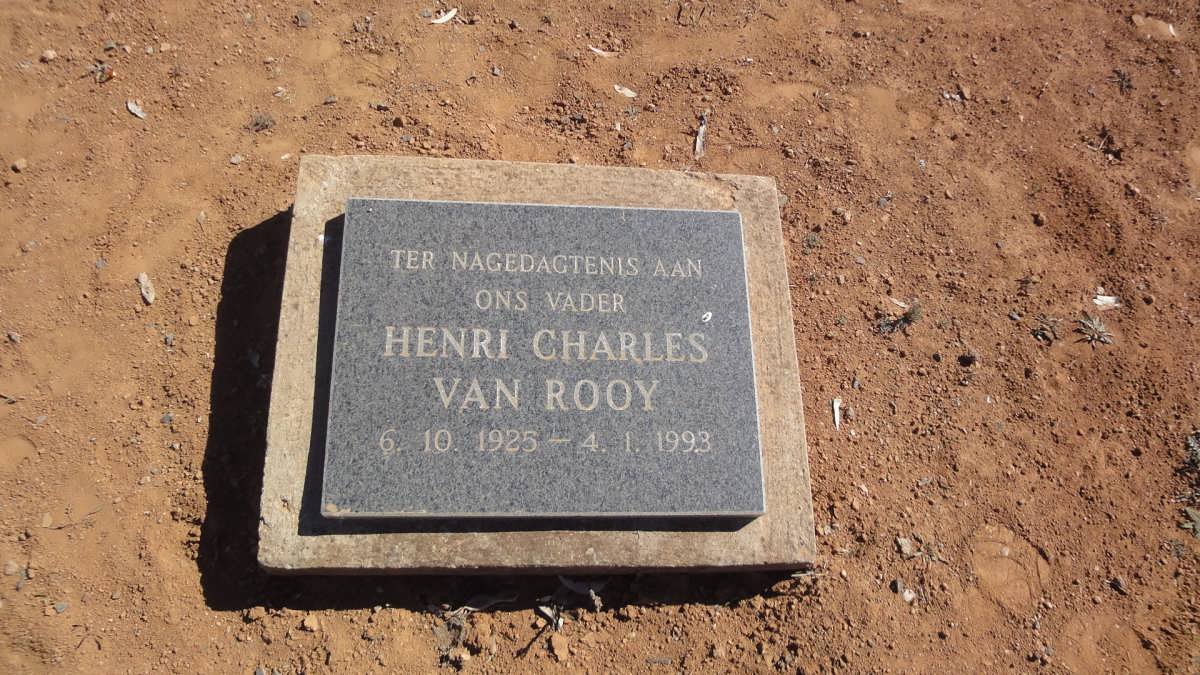 ROOY Henri Charles, van 1925-1993