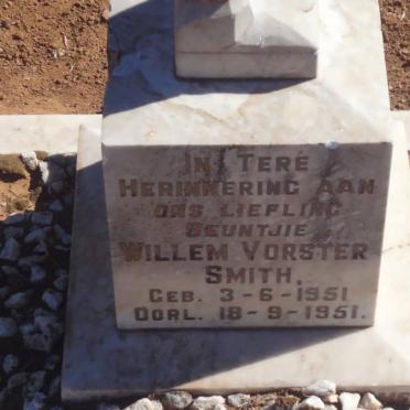 SMITH Willem Vorster 1951-1951