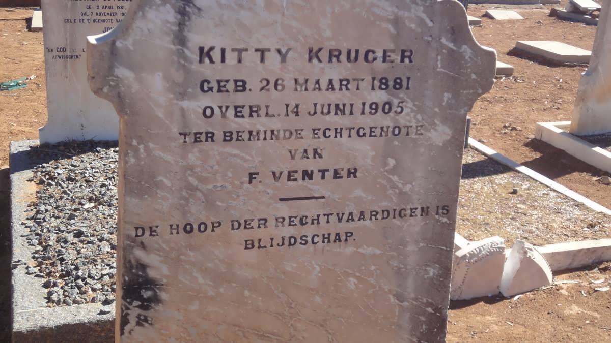 VENTER Kitty nee KRUGER 1881-1905
