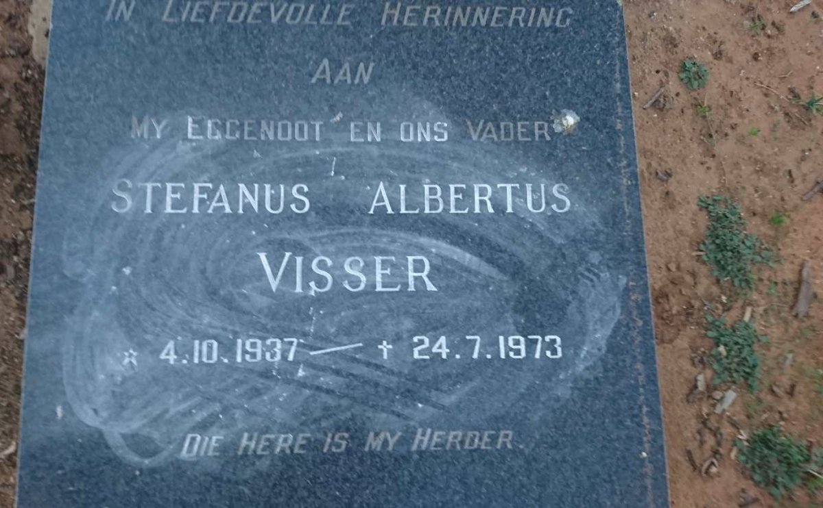 VISSER Stefanus Albertus 1937-1973