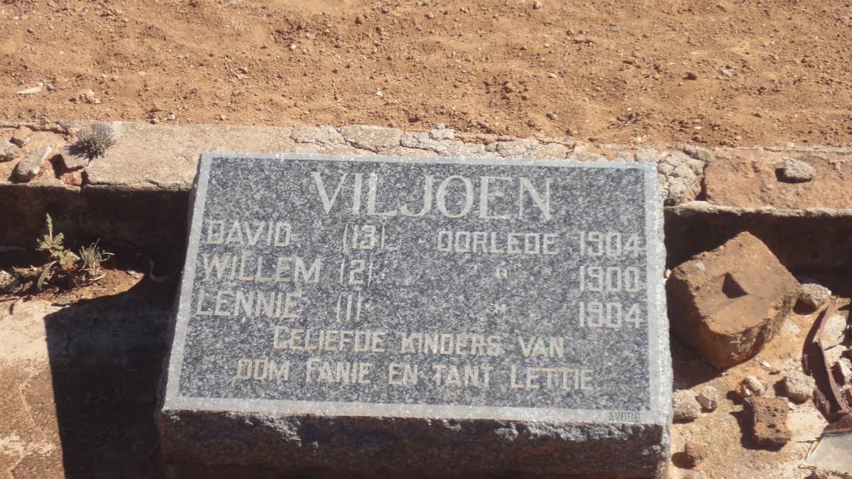 VILJOEN David -1904 :: VILJOEN Lennie -1904 :: VILJOEN Willem -1900