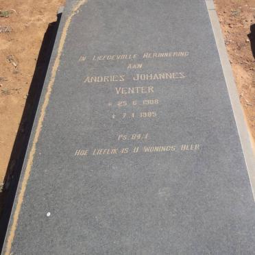VENTER Andries Johannes 1908-1985