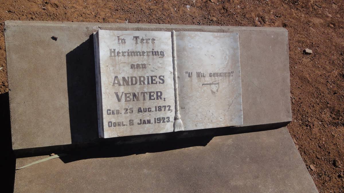 VENTER Andries 1872-1923