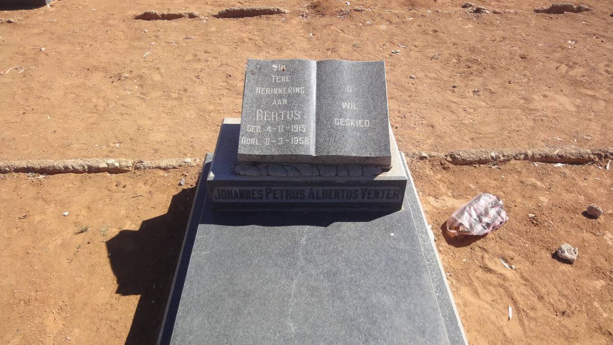 VENTER Johannes Petrus Albertus 1915-1958