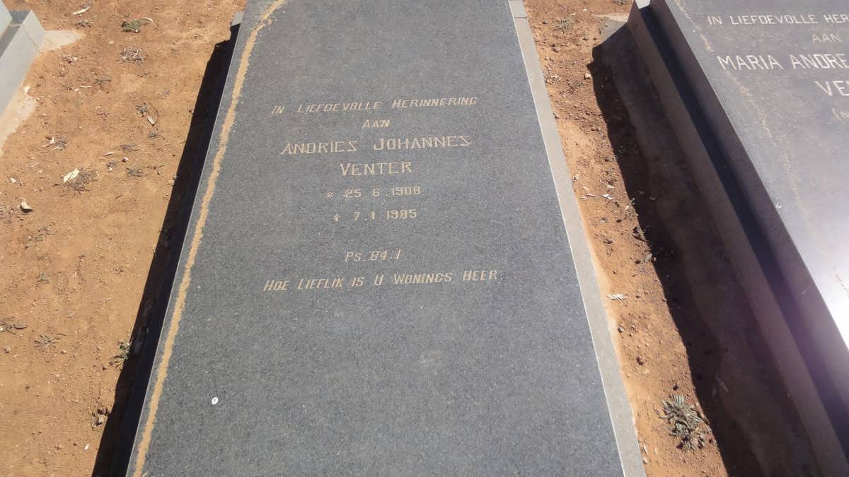 VENTER Andries Johannes 1908-1985