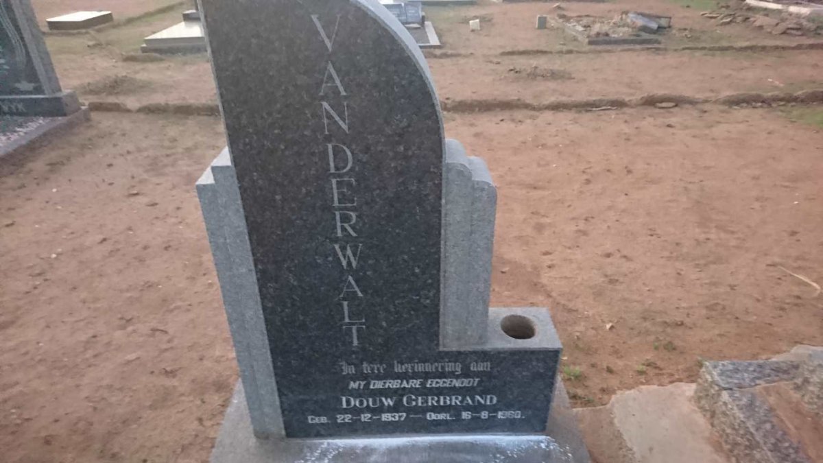 WALT Douw Gerbrand, van der 1937-1960