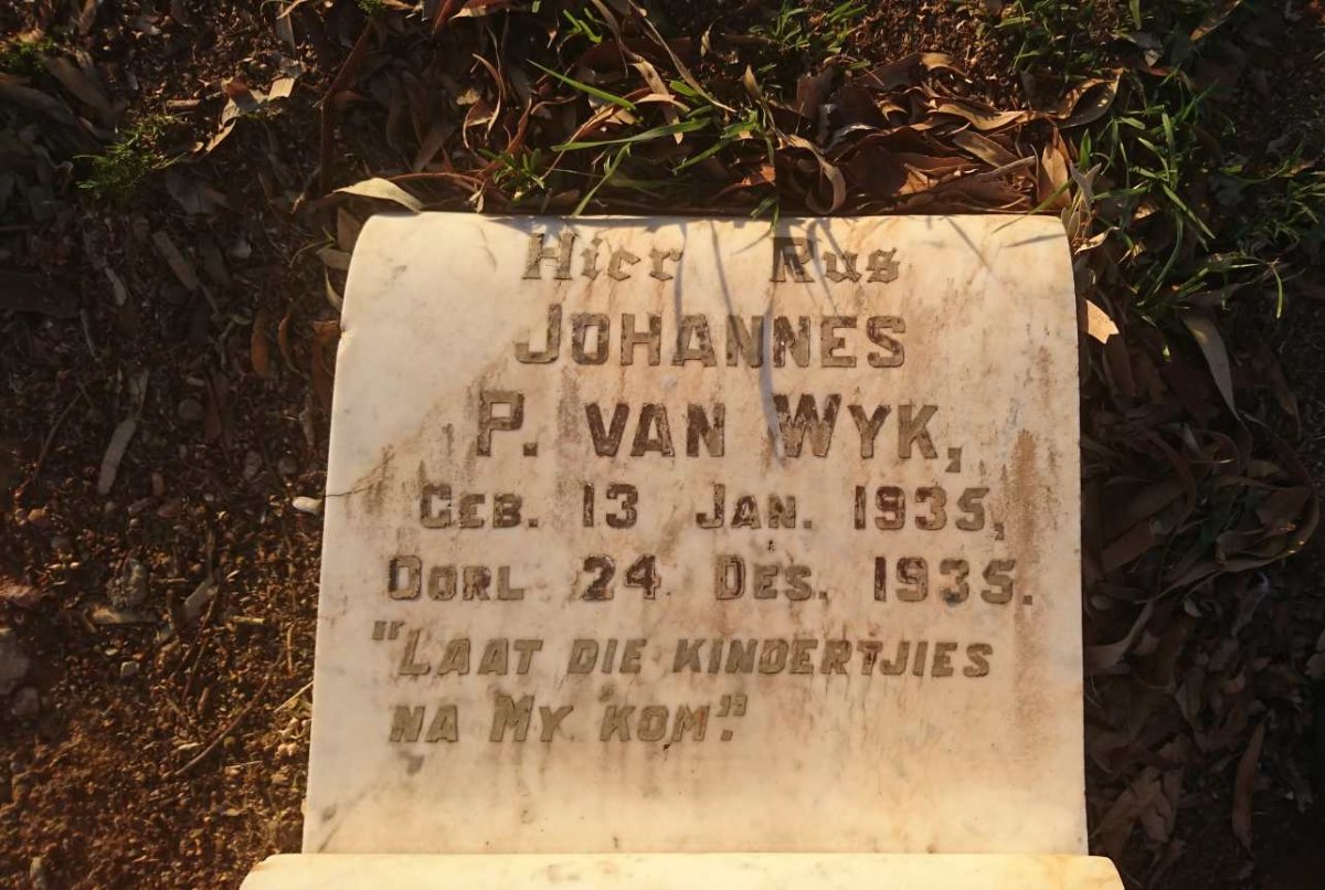 WYK Johannes P., van 1935-1935