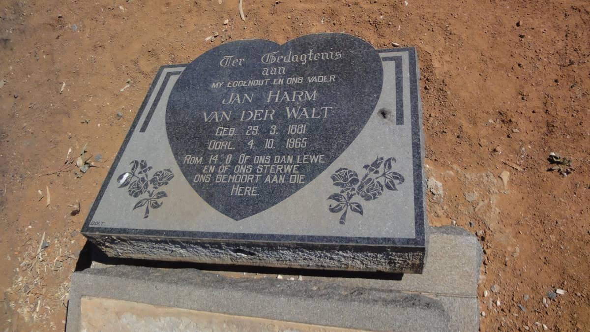 WALT Jan Harm, van der 1881-1965