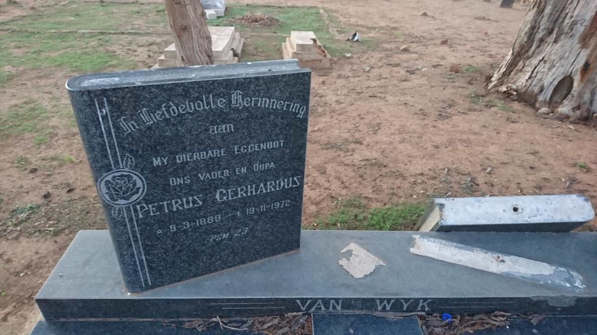 WYK Petrus Gerhardus, van 1889-1972
