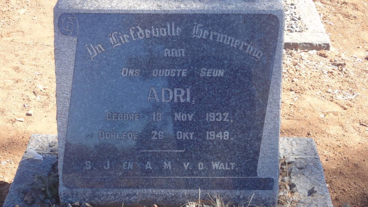 WALT Adri, v.d. 1932-1948