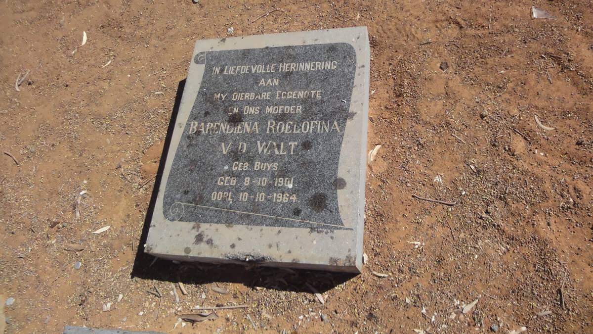 WALT Barendina Roelofina, v.d. nee BUYS 1901-1964
