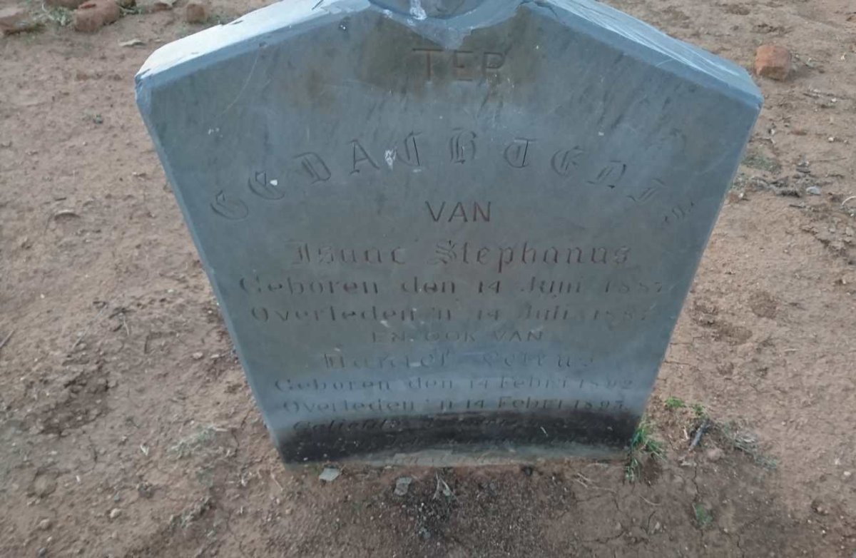 ? Isaac Stephanus 1887-1887 :: ? Daniel Petrus 1892-1893