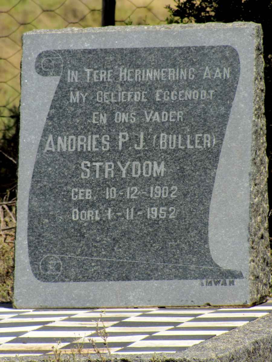 STRYDOM Andries P.J. 1902-1952