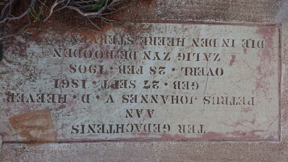 HEEVER Petrus Johannes, v.d. 1861-1908