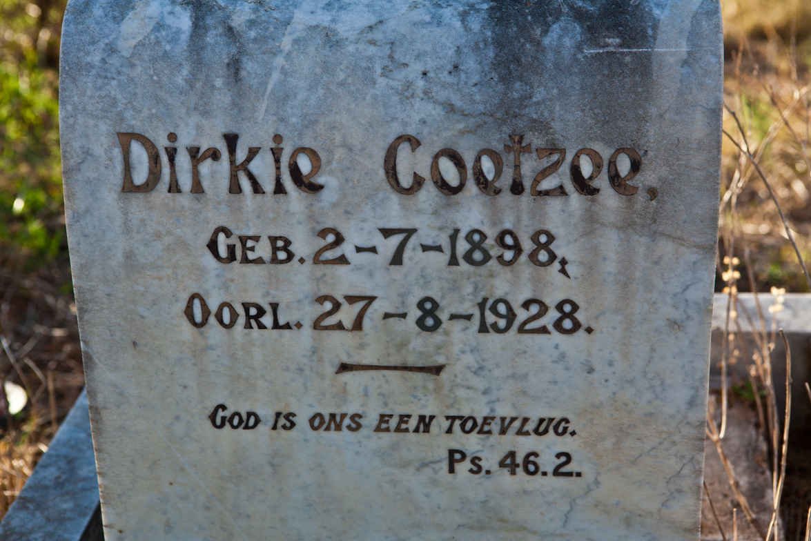 COETZEE Dirkie 1898-1928
