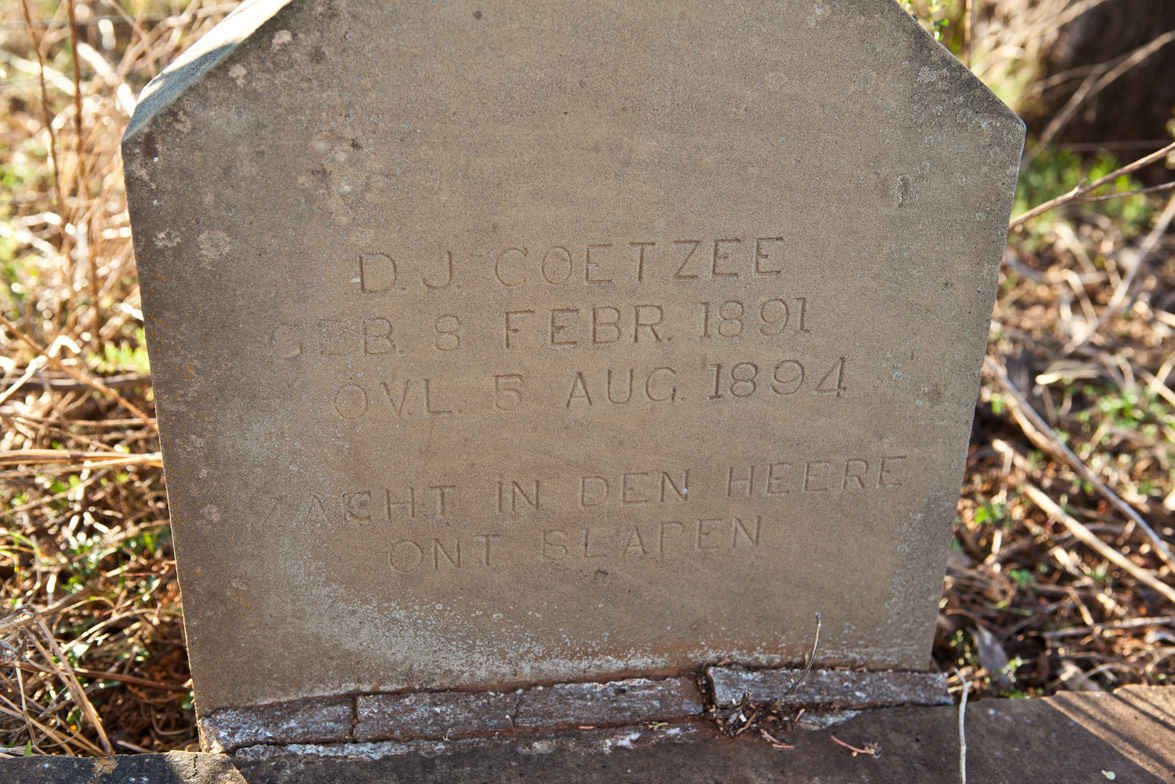 COETZEE D.J. 1891-1894