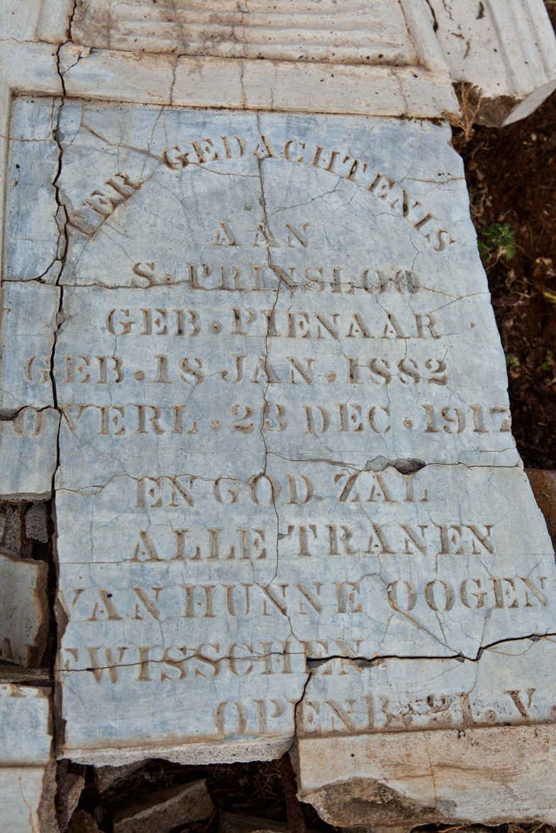 PRINSLOO S. nee PIENAAR 1882-1917