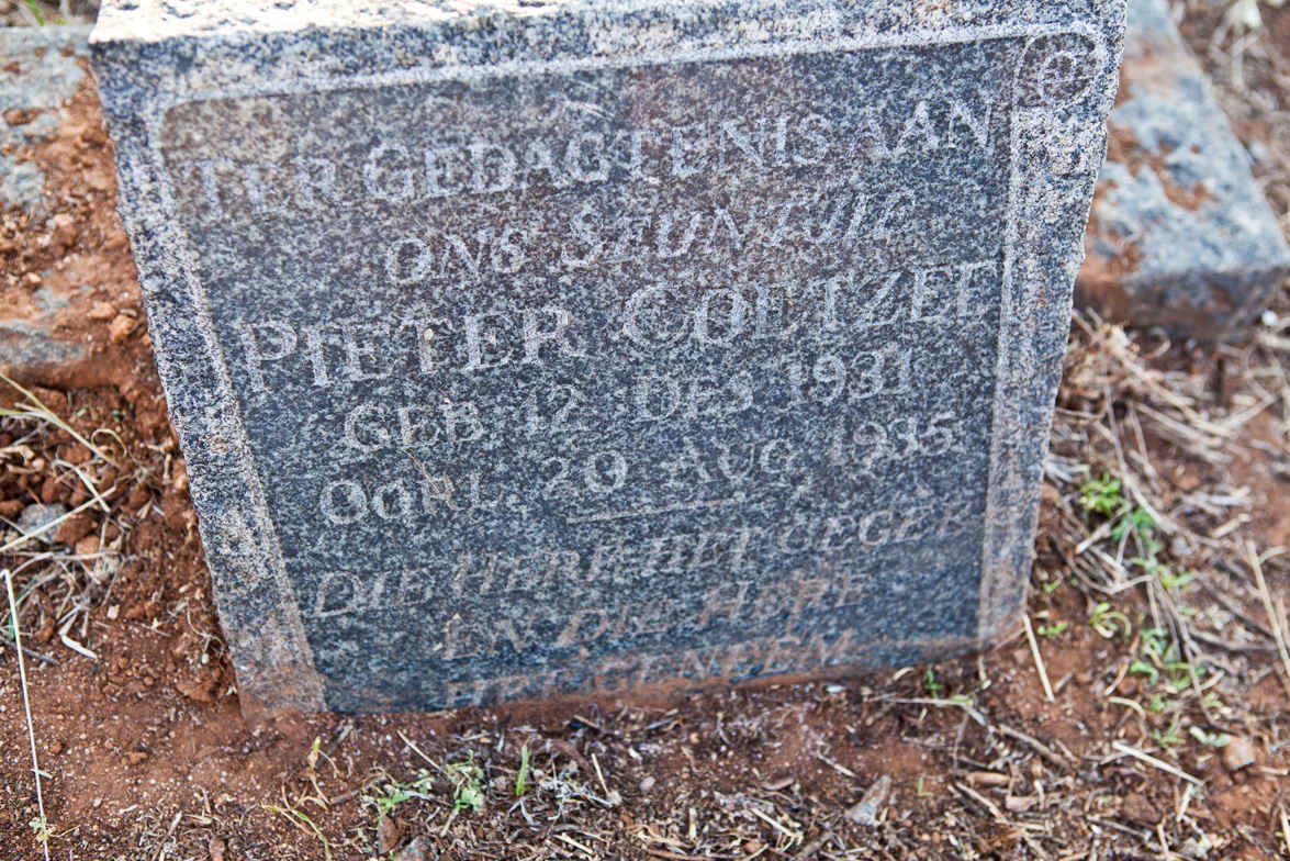 COETZEE Pieter 1931-1935
