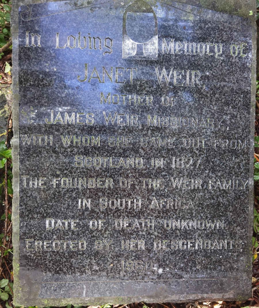 WEIR Janet