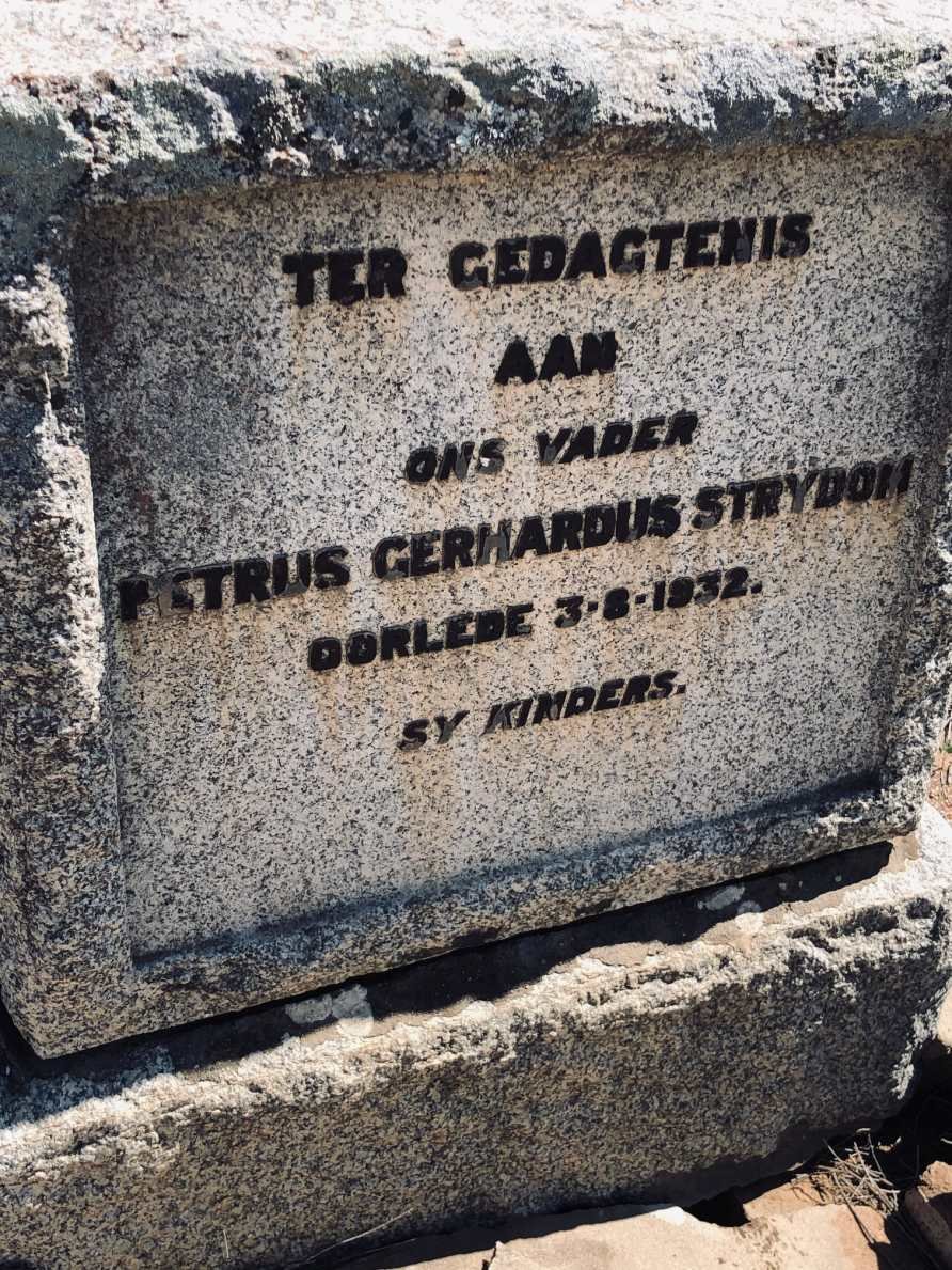 STRYDOM Petrus Gerhardus -1932