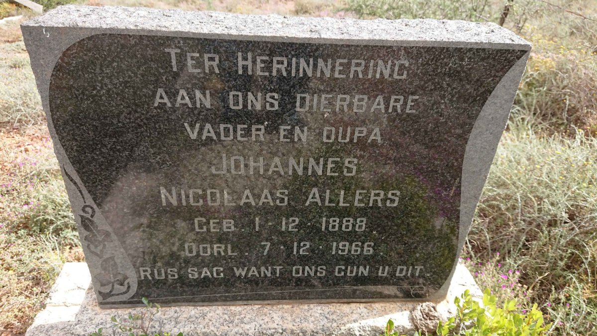 ALLERS Johannes Nicolaas 1888-1966