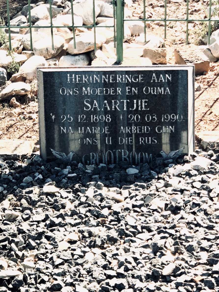GROOTBOOM Saartjie 1898-1990