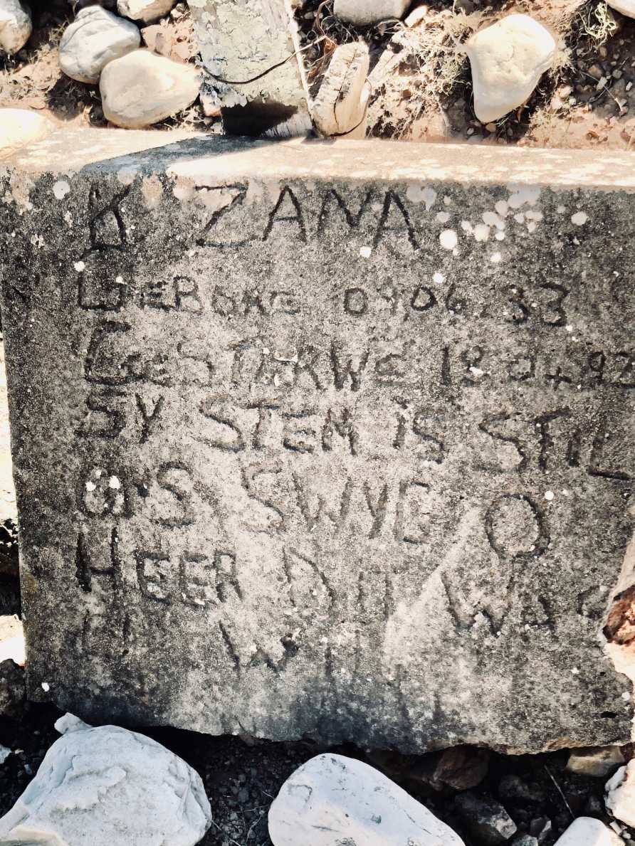 ZANA K. 1933-1992