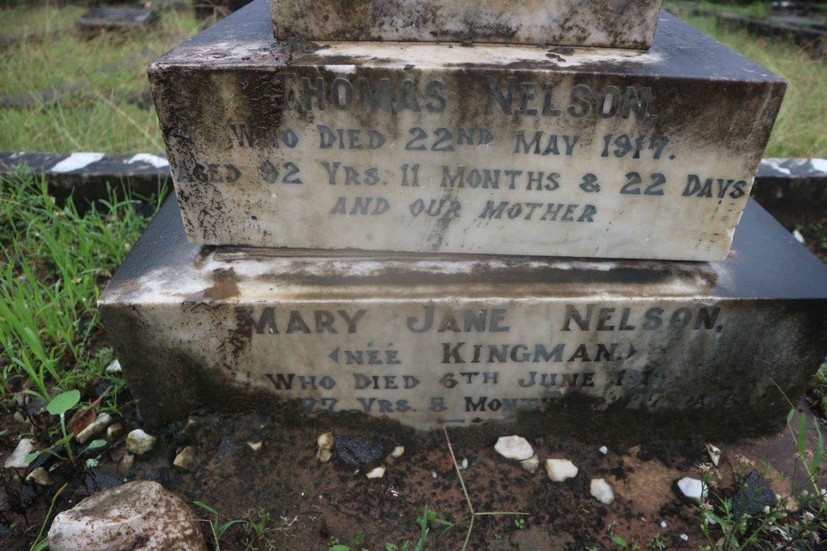 NELSON Thomas -1917 &amp; Mary Jane KINGMAN -1919