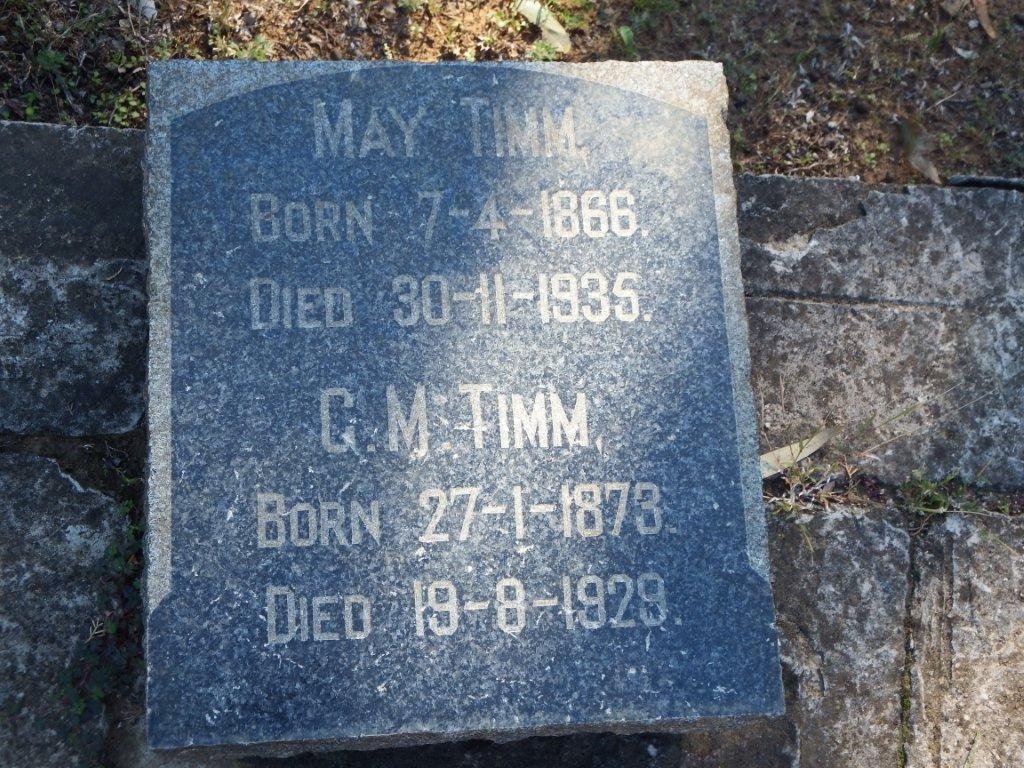 TIMM May 1866-1935 :: TIMM G.M. 1873-1929