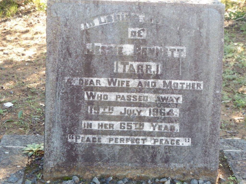 BENNETT Jessie previously TARR -1964