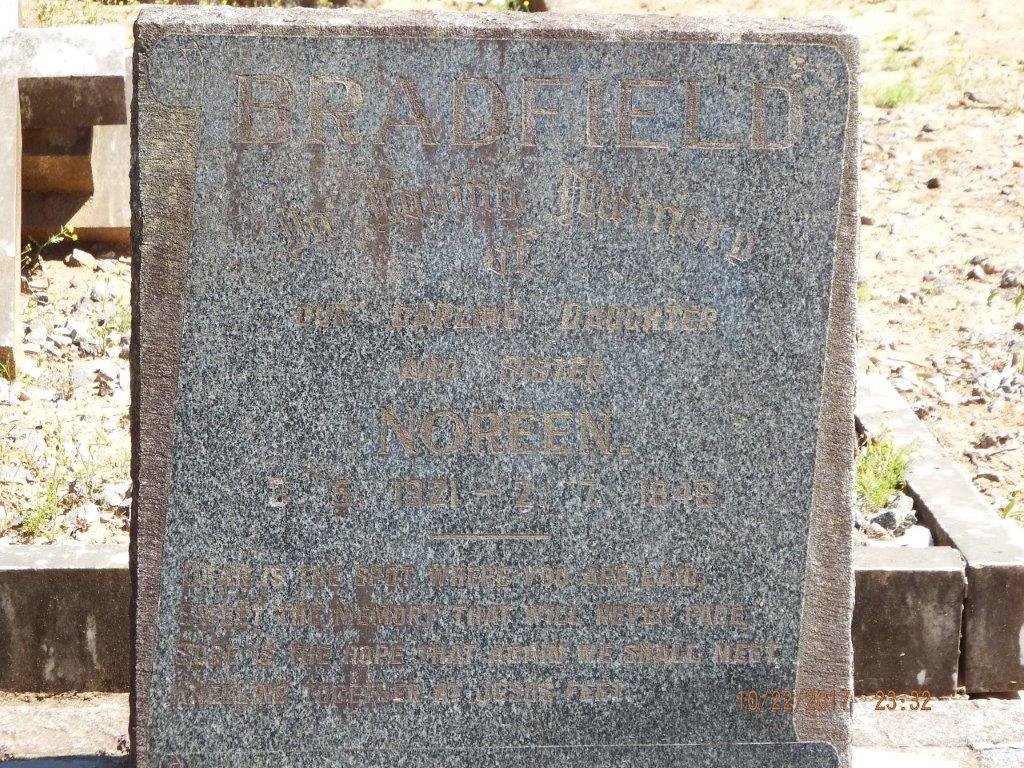BRADFIELD Noreen 1921-1948