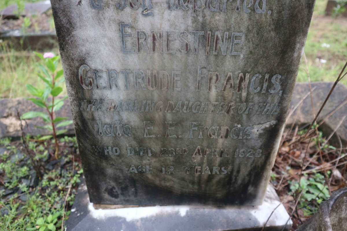 FRANCIS Ernestine Gertrude -1928