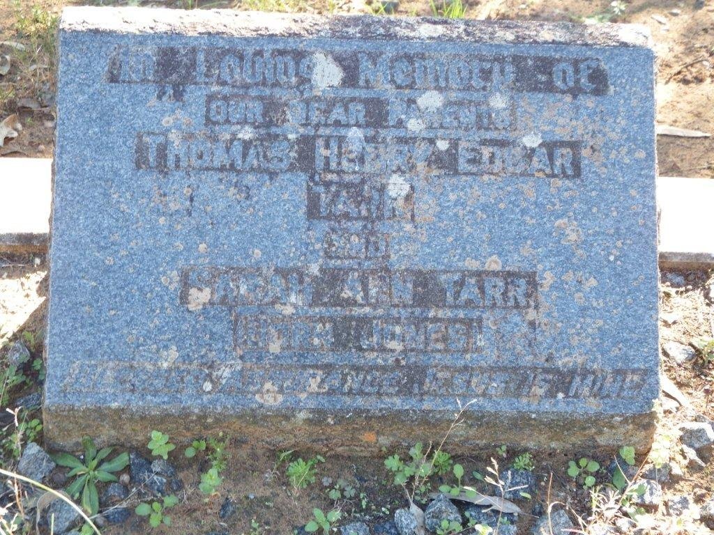 TARR Thomas Henry Edgar &amp; Sarah Ann JONES