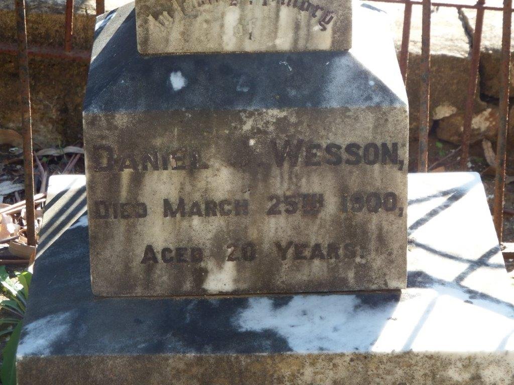 WESSON Daniel J. -1900