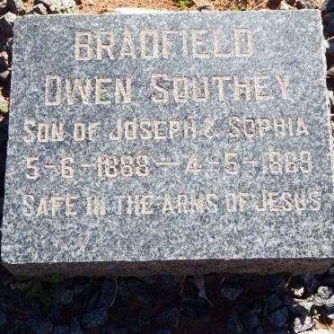 BRADFIELD Owen Southey 1888-1889