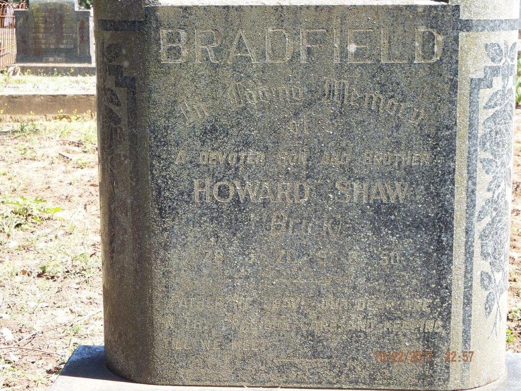 BRADFIELD Howard Shaw -1950