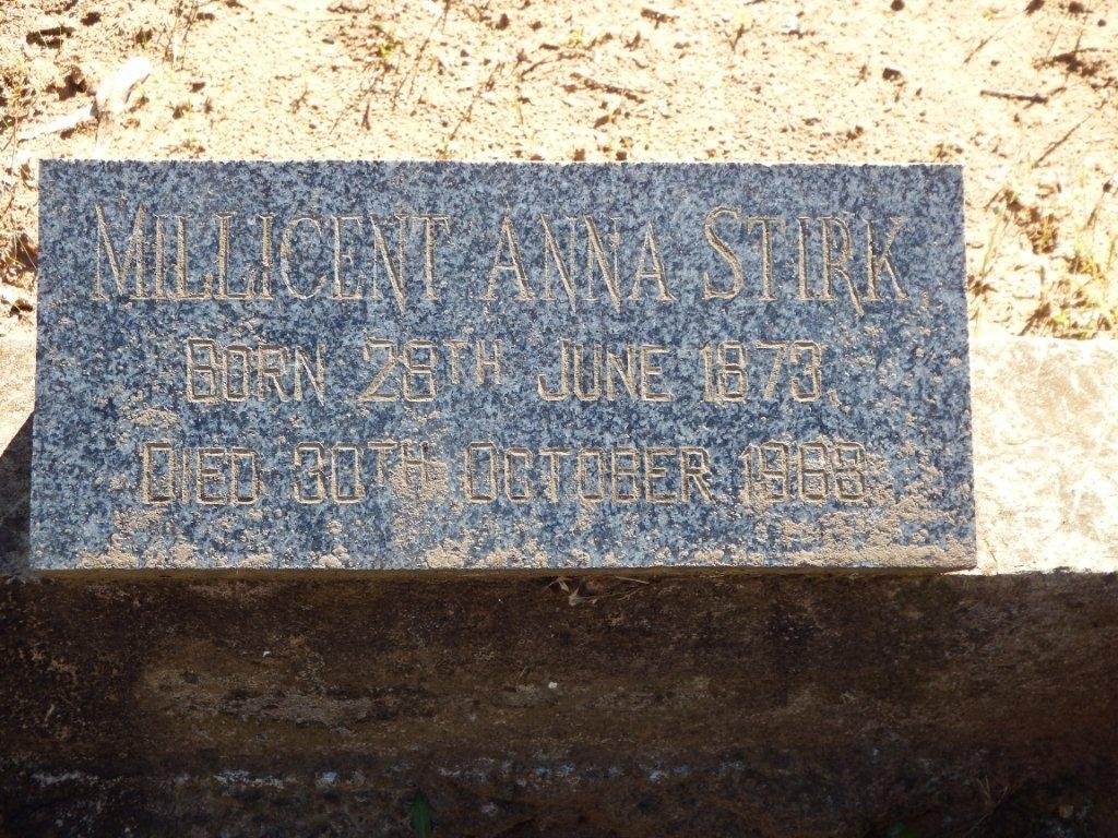 STIRK Millicent Anna 1873-1963